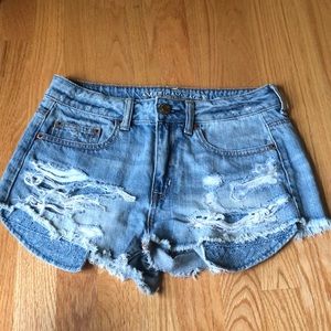Denim shorts